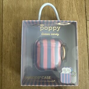 XO Poppy 1st & 2nd Generation AirPods Case Keychain Cotton‎ Candy Apple Ear Buds
